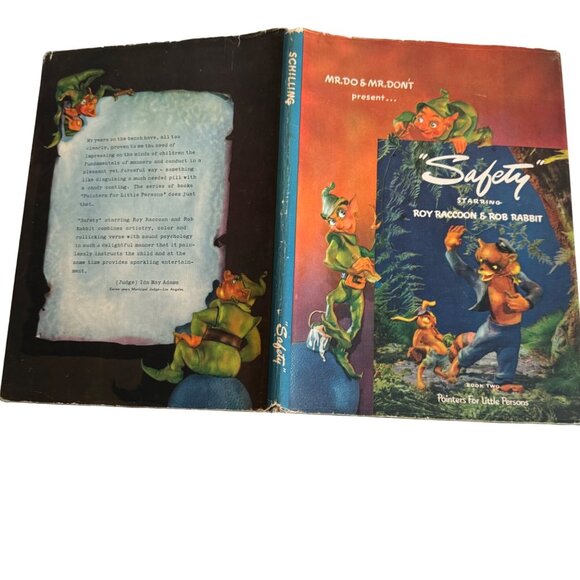 Safety Starring Roy Raccoon Rob Rabbit Book Two Pointers For Little Persons 1943 - Picture 2 of 16